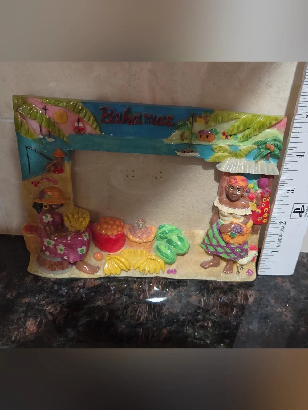 Bahamas Tropical Market Photo Frame - Colorful Multicolor Kids Decor